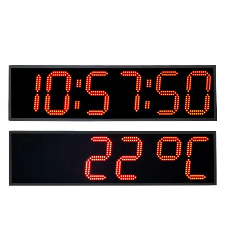 led clock with temperature sensor